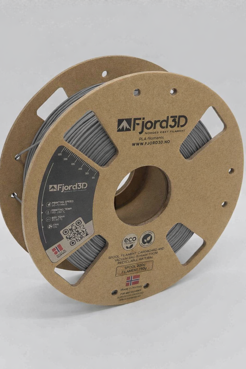 Fjord3D - filament laget i Norge - PLA, ABS, PETG