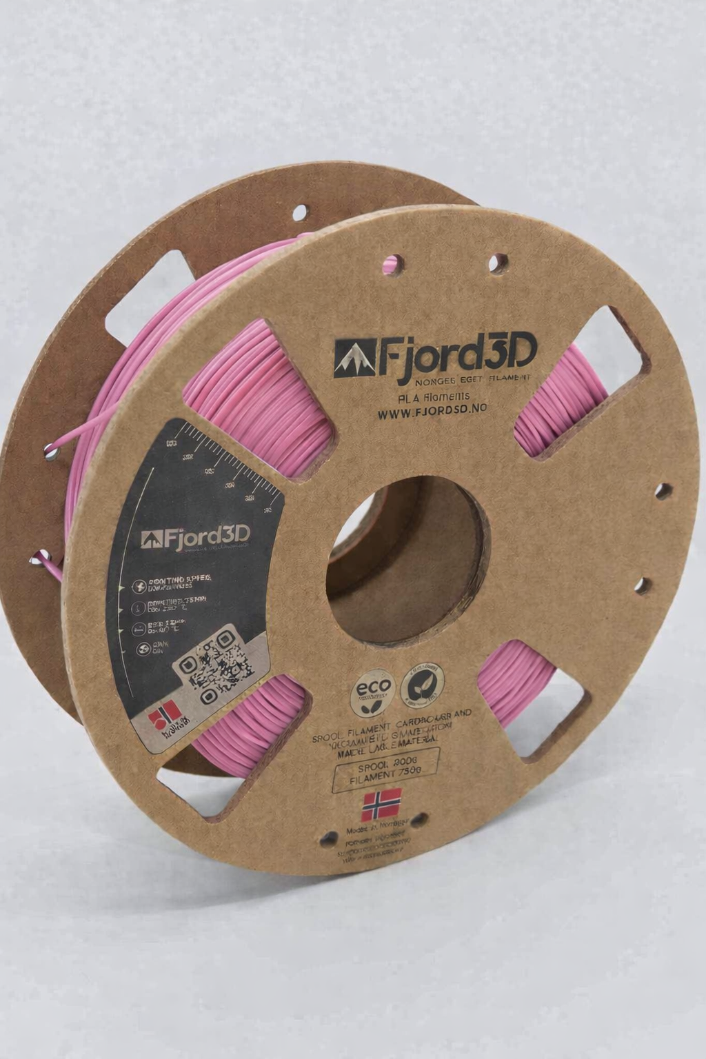 Fjord3D - filament laget i Norge - PLA, ABS, PETG