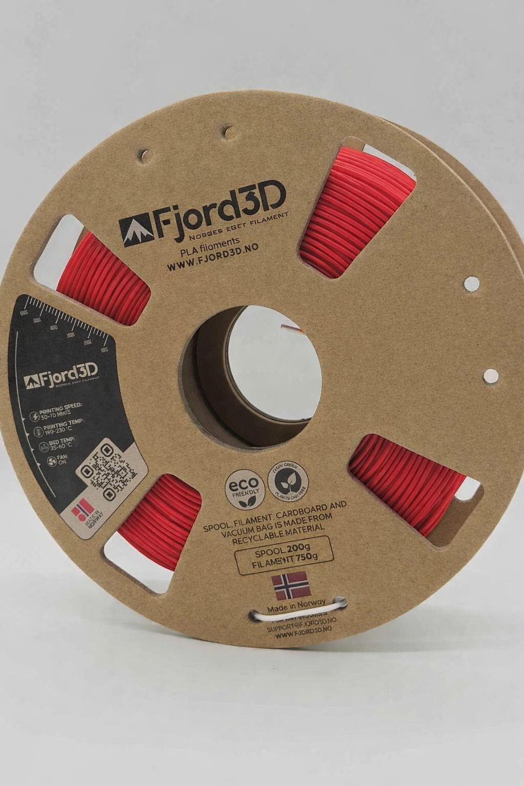 Fjord3D - filament laget i Norge - PLA, ABS, PETG