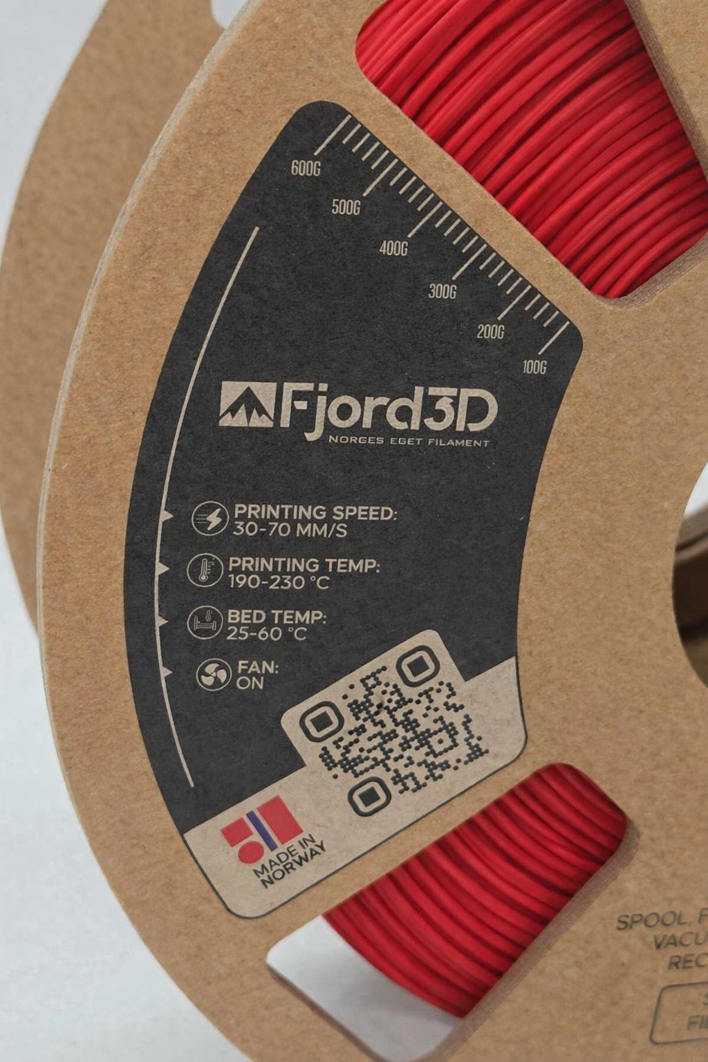 Fjord3D - filament laget i Norge - PLA, ABS, PETG