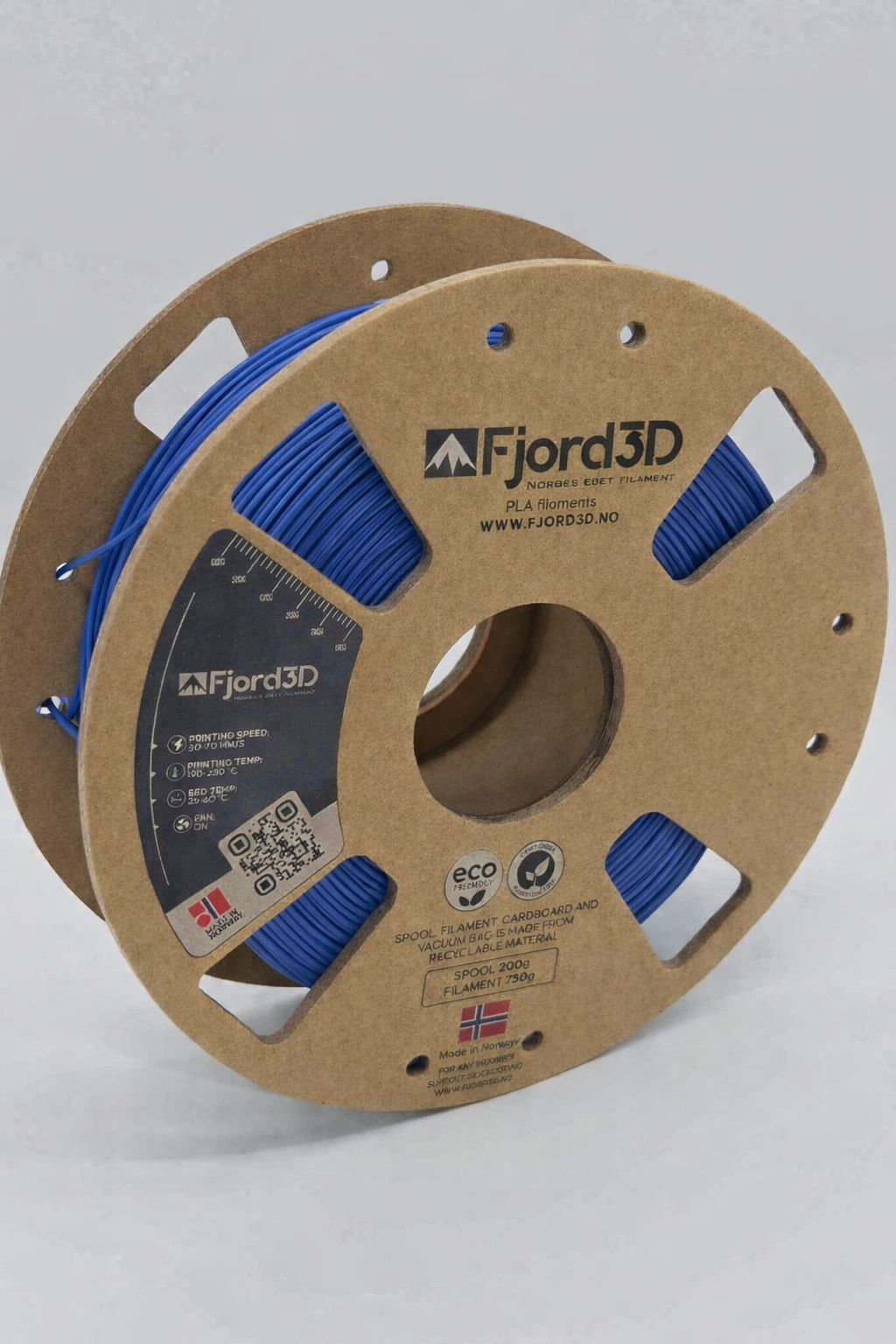 Fjord3D - filament laget i Norge - PLA, ABS, PETG