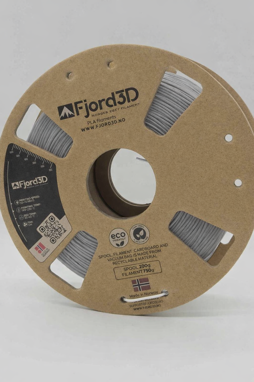 Fjord3D - filament laget i Norge - PLA, ABS, PETG