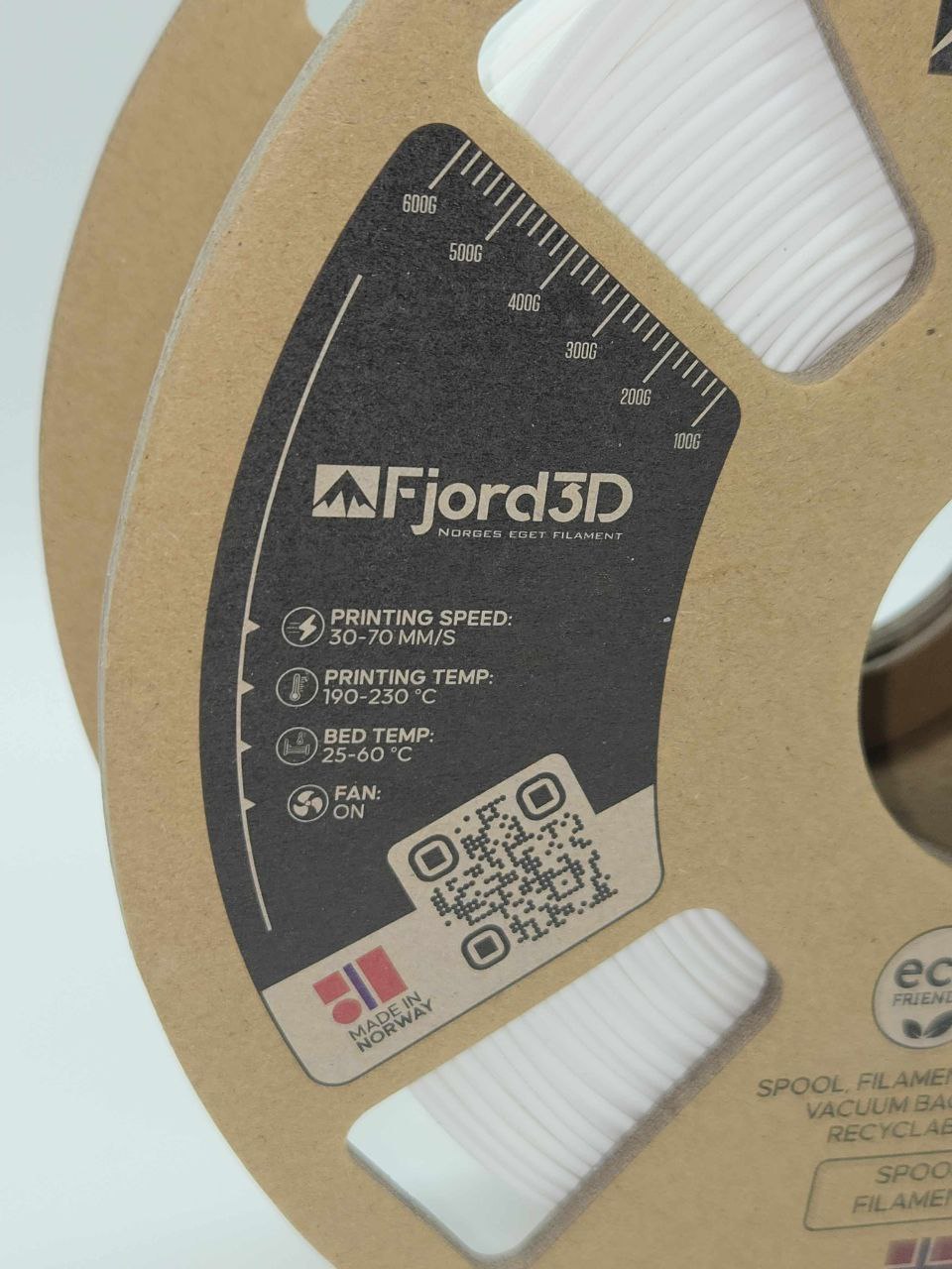 Fjord3D - filament laget i Norge - PLA, ABS, PETG