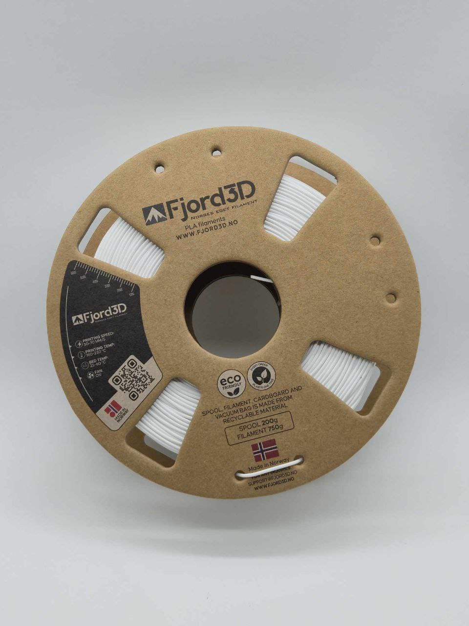 Fjord3D - filament laget i Norge - PLA, ABS, PETG