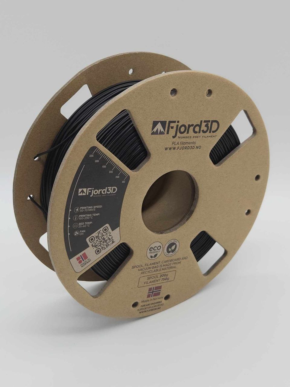 Fjord3D - filament laget i Norge - PLA, ABS, PETG